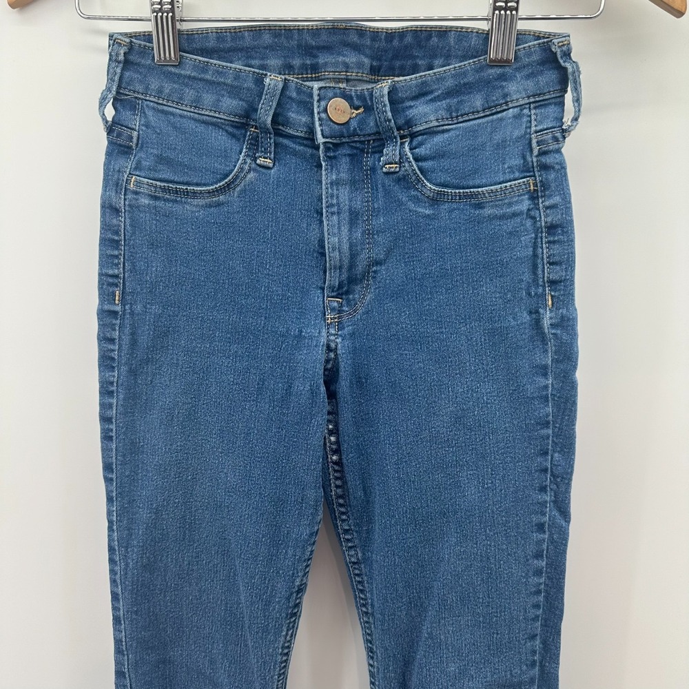 & Denim Jeans Womens 25 Blue Skinny Ankle Regular Fit 4-Pockets Stretch‎